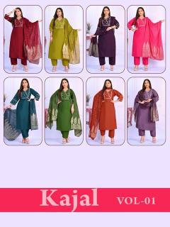 Desi kudi kajal 3pcs designer kurtis wholesaler